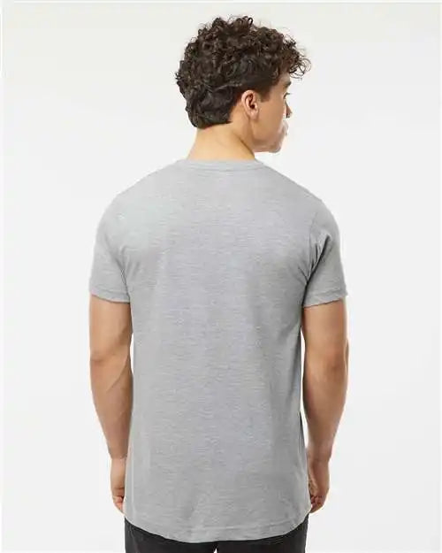 Tultex 202 Fine Jersey T-shirt - Heather Grey