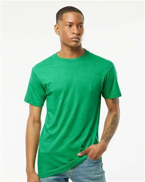Tultex 202 Fine Jersey T-shirt - Heather Kelly