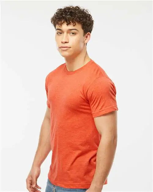 Tultex 202 Fine Jersey T-shirt - Heather Orange