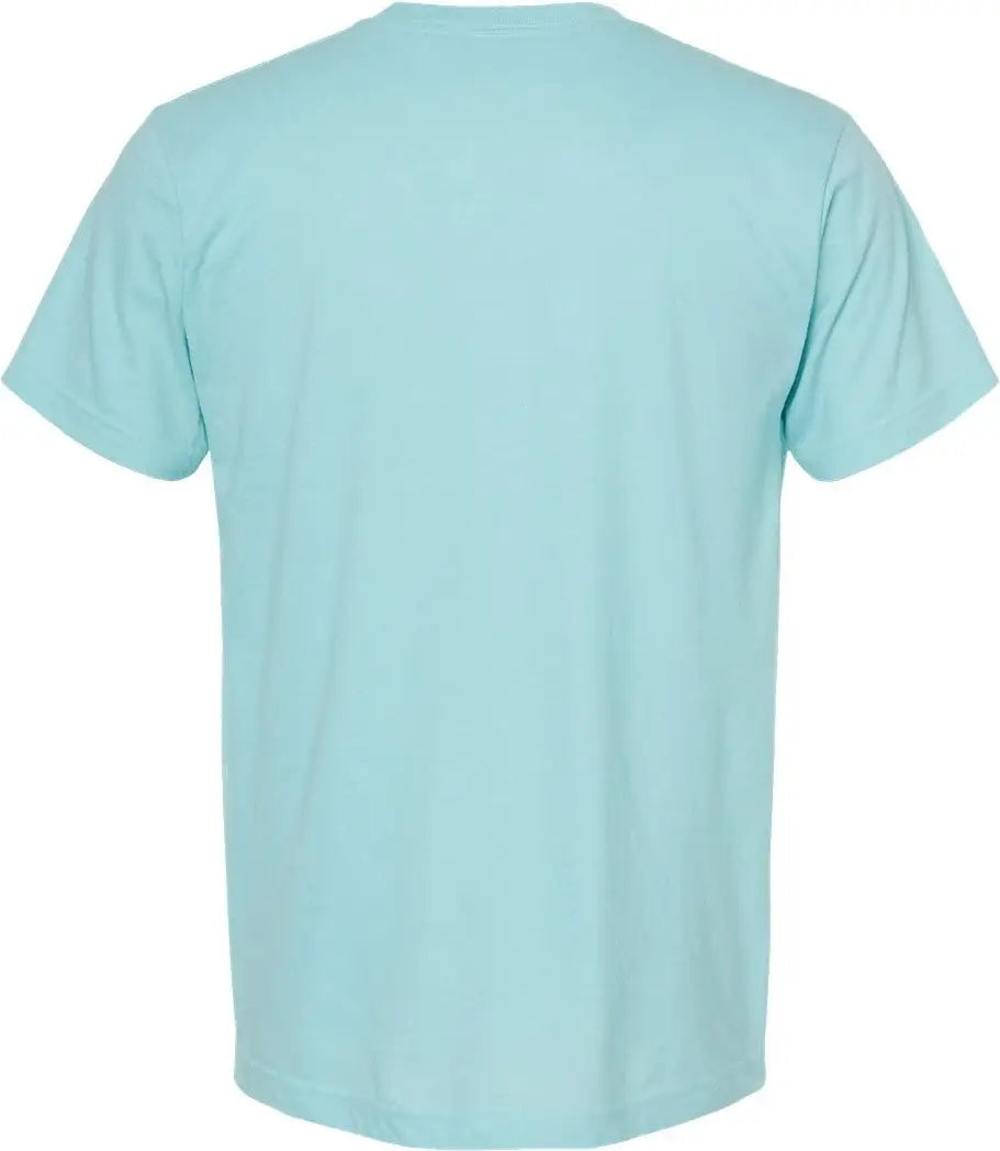 Tultex 202 Fine Jersey T-shirt - Heather Purist Blue - Xs