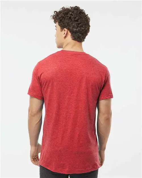 Tultex 202 Fine Jersey T-shirt - Heather Red