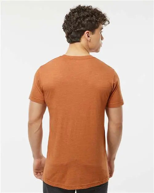 Tultex 202 Fine Jersey T-shirt - Heather Rust