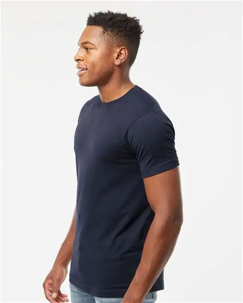 Tultex 202 Fine Jersey T-shirt - Navy