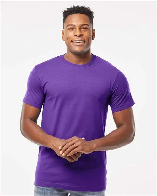 Tultex 202 Fine Jersey T-shirt - Purple