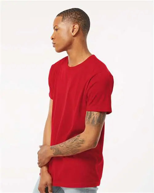 Tultex 202 Fine Jersey T-shirt - Red