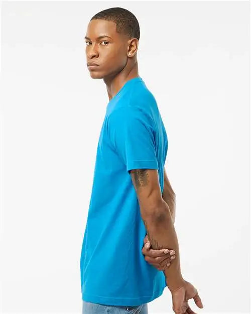 Tultex 202 Fine Jersey T-shirt - Turquoise