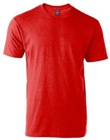 Tultex 202 Unisex Fine Jersey T-shirt - Heather Red