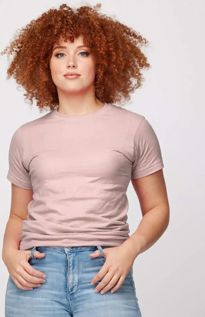 Tultex 202 Unisex Fine Jersey t Shirt Pink