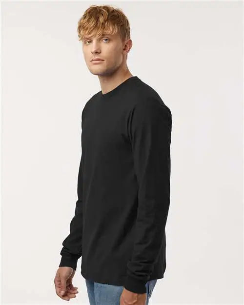 Tultex 202ls Fine Jersey Long Sleeve T-shirt - Black
