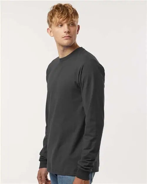 Tultex 202ls Fine Jersey Long Sleeve T-shirt - Charcoal