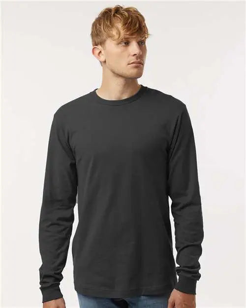 Tultex 202ls Fine Jersey Long Sleeve T-shirt - Charcoal