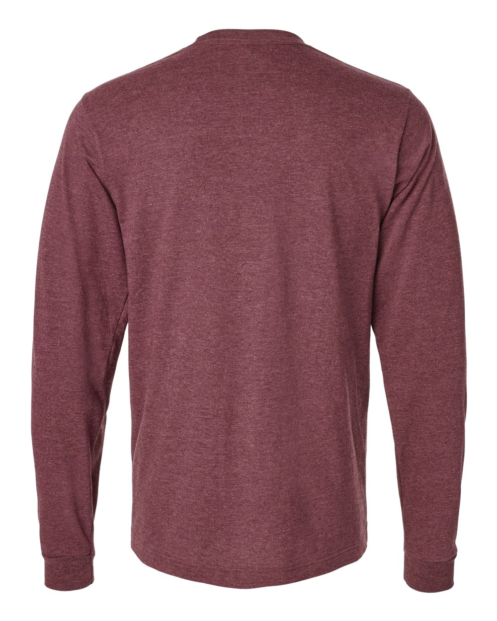 Tultex 202ls Fine Jersey Long Sleeve T-shirt - Heather Burgundy