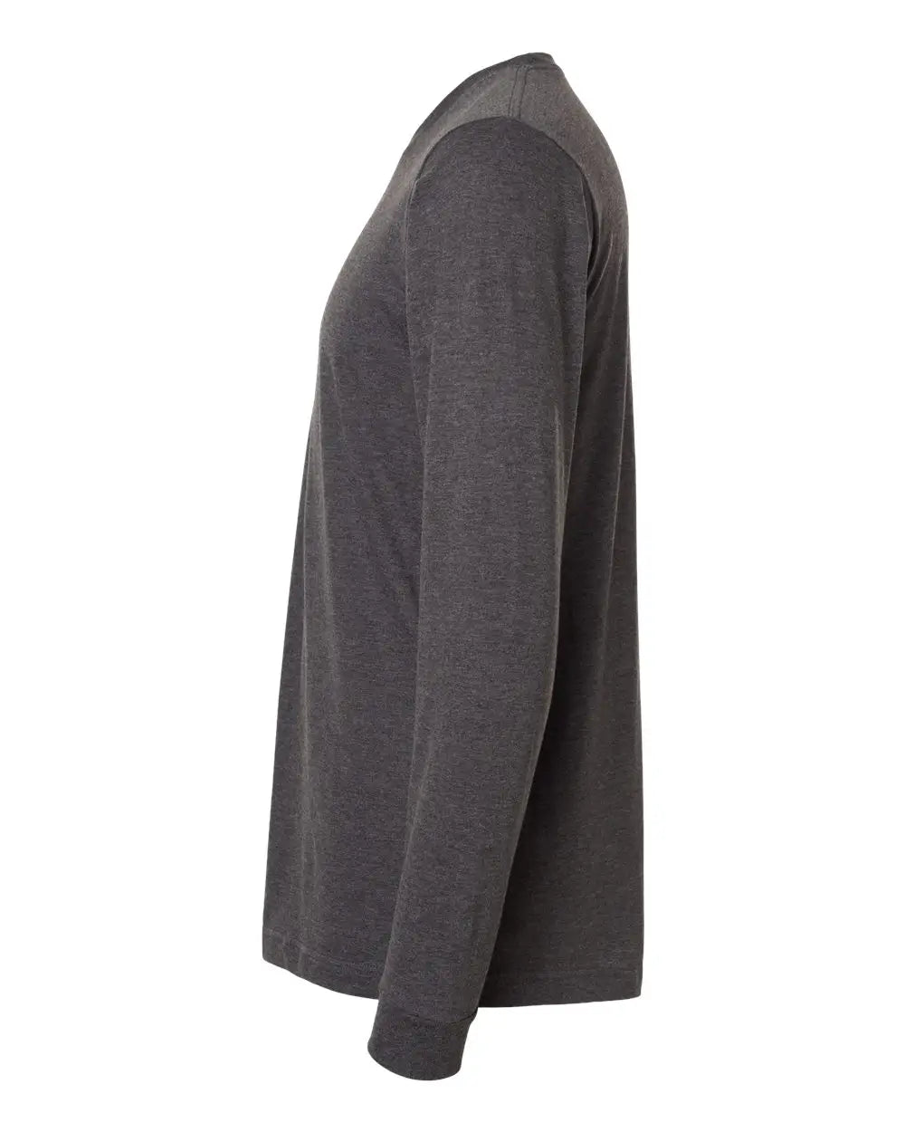 Tultex 202ls Fine Jersey Long Sleeve T-shirt - Heather Charcoal
