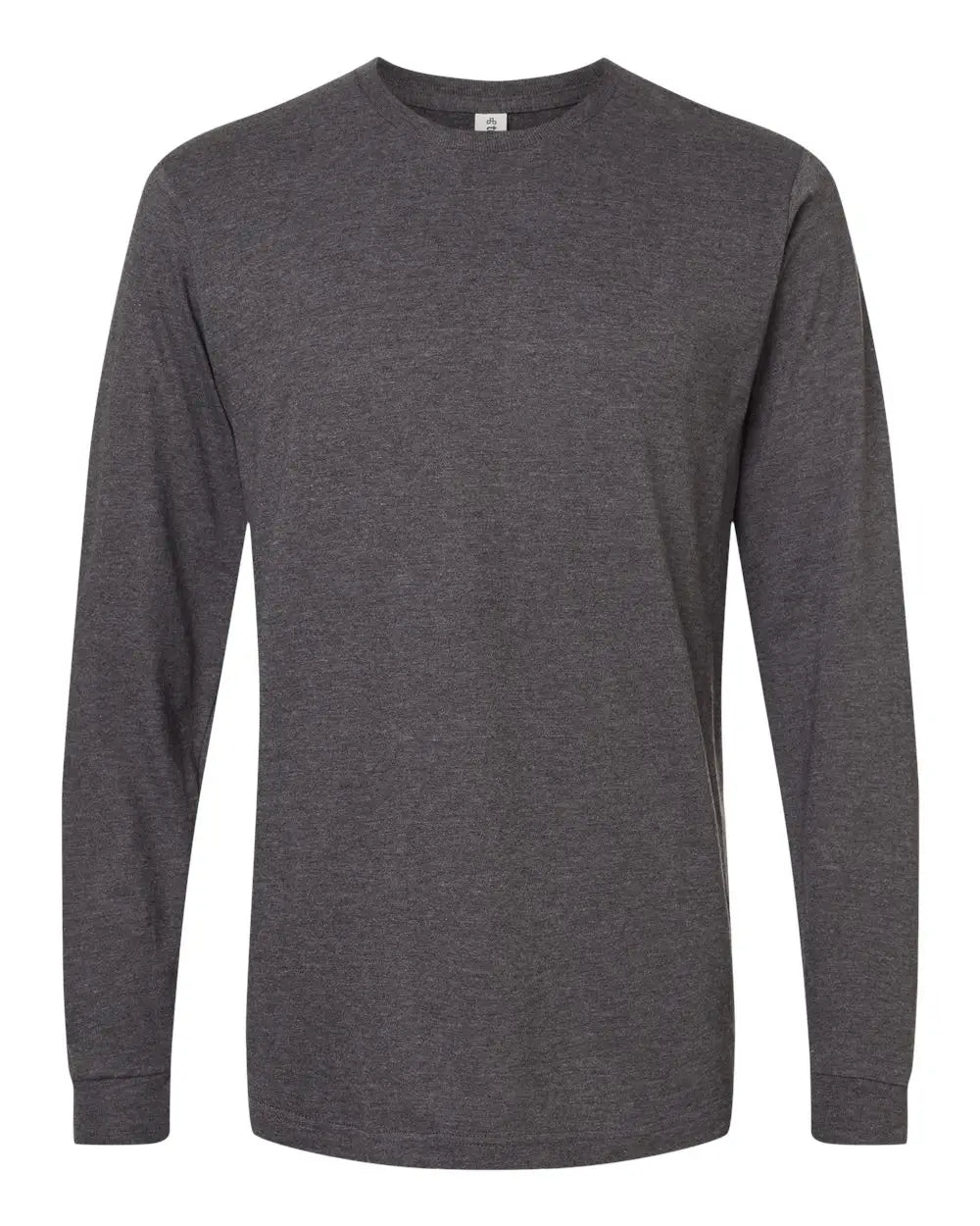 Tultex 202ls Fine Jersey Long Sleeve T-shirt - Heather Charcoal - Xs