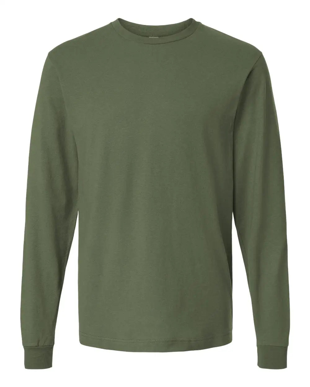 Tultex 202ls Fine Jersey Long Sleeve T-shirt - Military Green - Xs