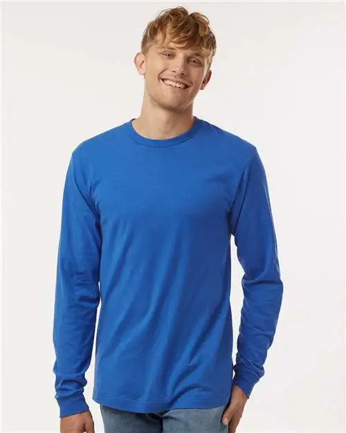 Tultex 202ls Fine Jersey Long Sleeve T-shirt - Royal