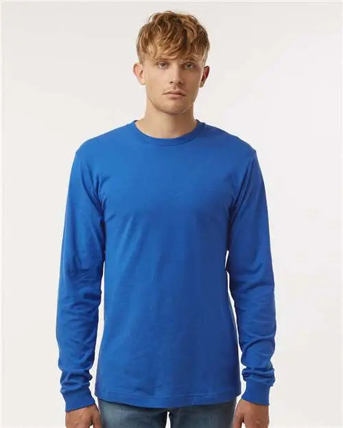 Tultex 202ls Fine Jersey Long Sleeve T-shirt - Royal