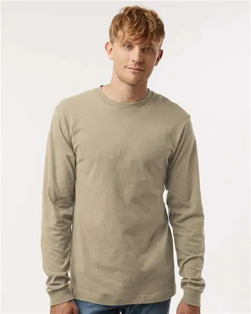 Tultex 202ls Fine Jersey Long Sleeve T-shirt - Sand