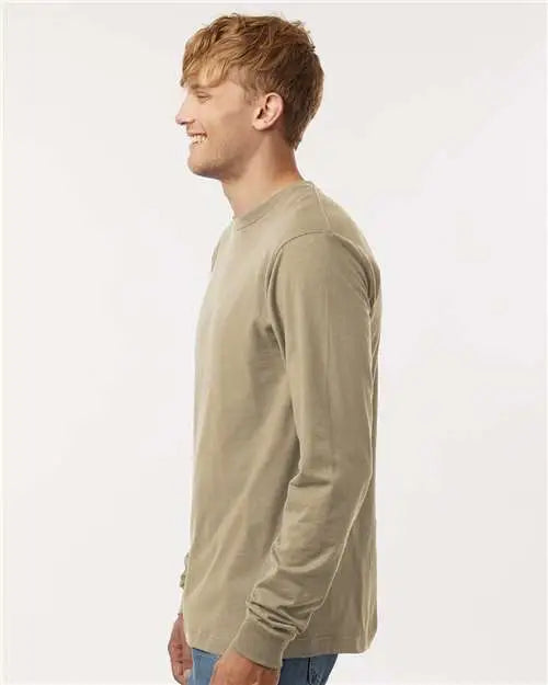 Tultex 202ls Fine Jersey Long Sleeve T-shirt - Sand