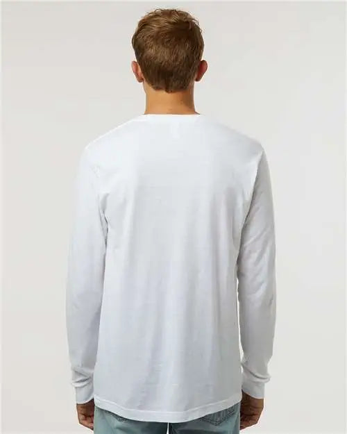 Tultex 202ls Fine Jersey Long Sleeve T-shirt - White