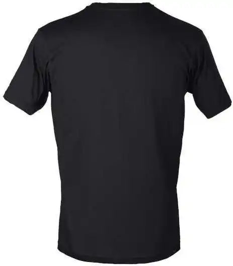 Tultex 207 Unisex Poly Rich v Neck t Shirt Black
