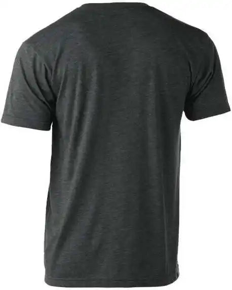 Tultex 207 Unisex Poly-rich V-neck T-shirt - Heather Charcoal