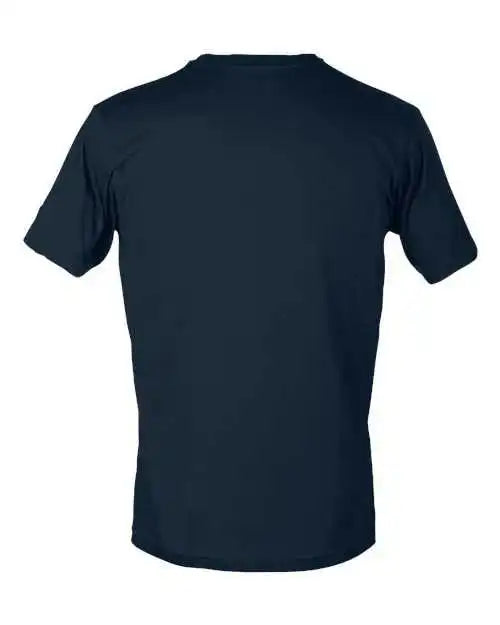Tultex 207 Unisex Poly Rich v Neck t Shirt Navy