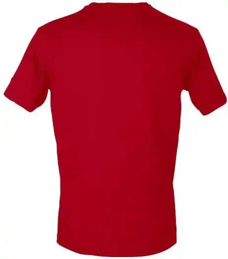 Tultex 207 Unisex Poly-rich V-neck T-shirt - Red