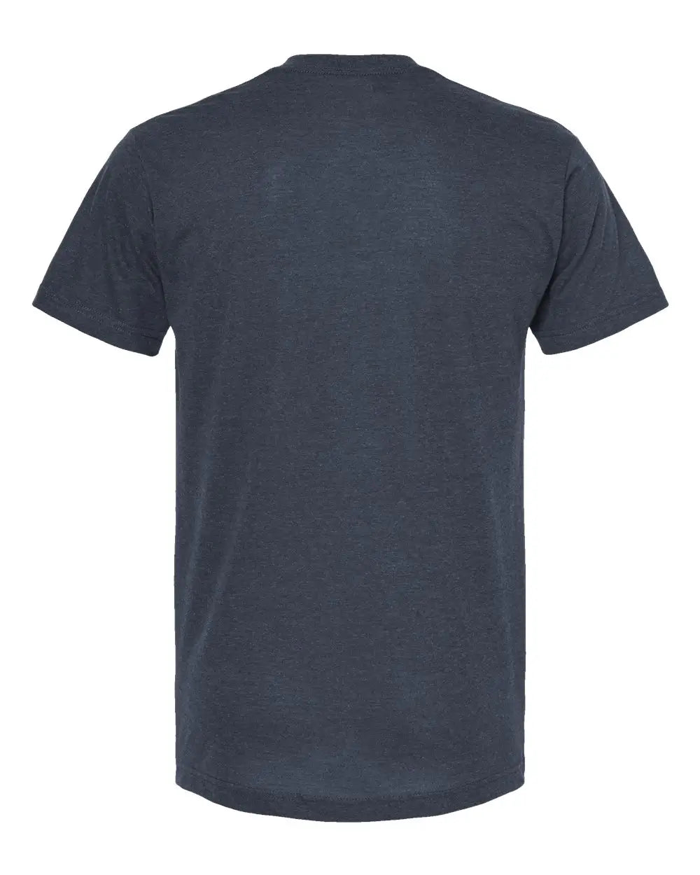 Tultex 207m Poly-rich V-neck T-shirt - 207 - Heather Navy