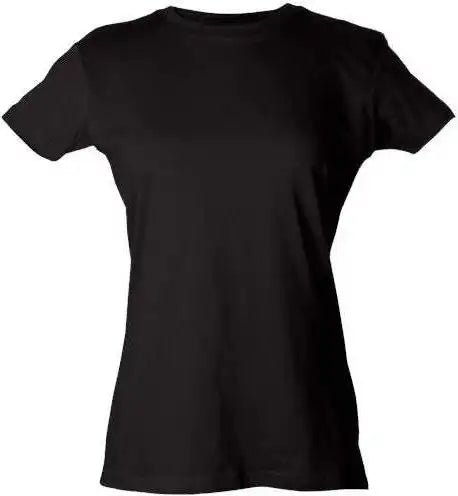 Tultex 213 Women’s Slim Fit Fine Jersey t Shirt Black