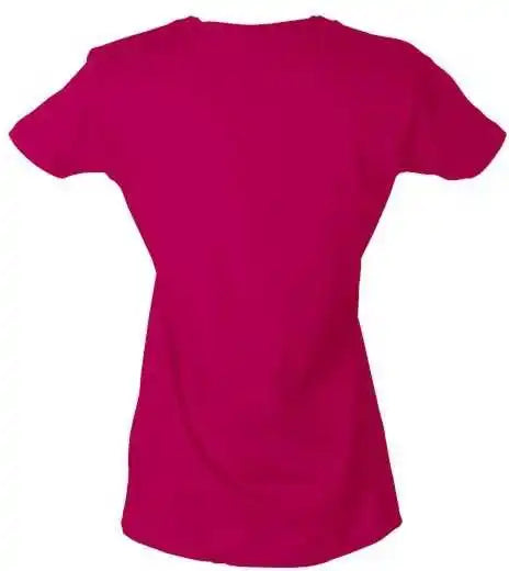 Tultex 213 Women’s Slim Fit Fine Jersey T-shirt - Fuchsia