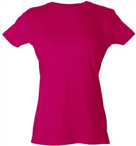 Tultex 213 Women’s Slim Fit Fine Jersey T-shirt - Fuchsia