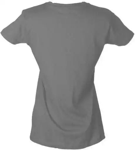 Tultex 213 Women’s Slim Fit Fine Jersey T-shirt - Heather Grey