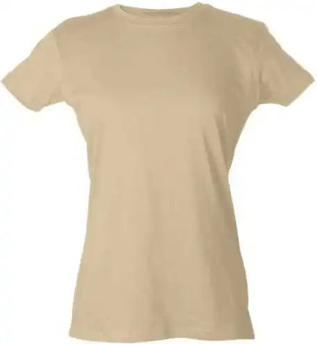 Tultex 213 Women’s Slim Fit Fine Jersey t Shirt Natural