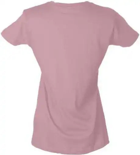 Tultex 213 Women’s Slim Fit Fine Jersey T-shirt - Pink