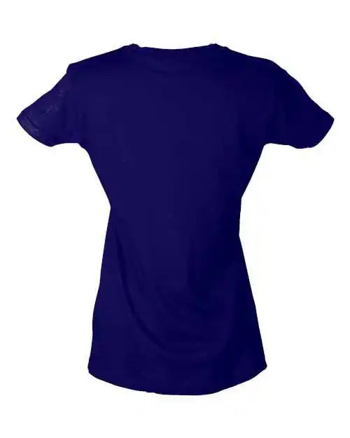 Tultex 213 Women’s Slim Fit Fine Jersey t Shirt Purple