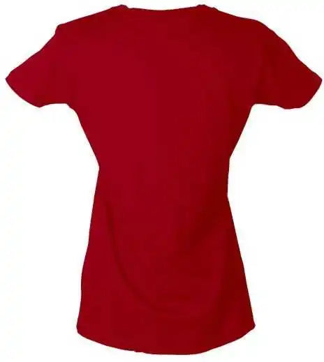 Tultex 213 Women’s Slim Fit Fine Jersey t Shirt Red