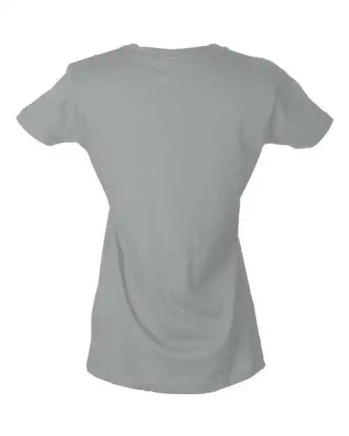 Tultex 213 Women’s Slim Fit Fine Jersey T-shirt - Silver