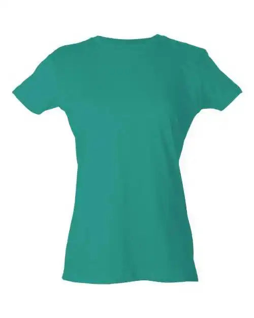 Tultex 213 Women’s Slim Fit Fine Jersey T-shirt - Teal