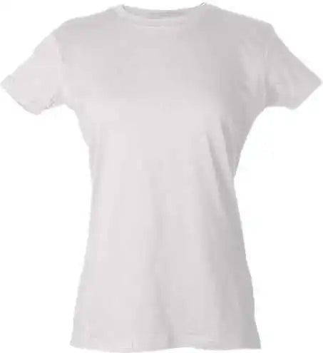 Tultex 213 Women’s Slim Fit Fine Jersey t Shirt White