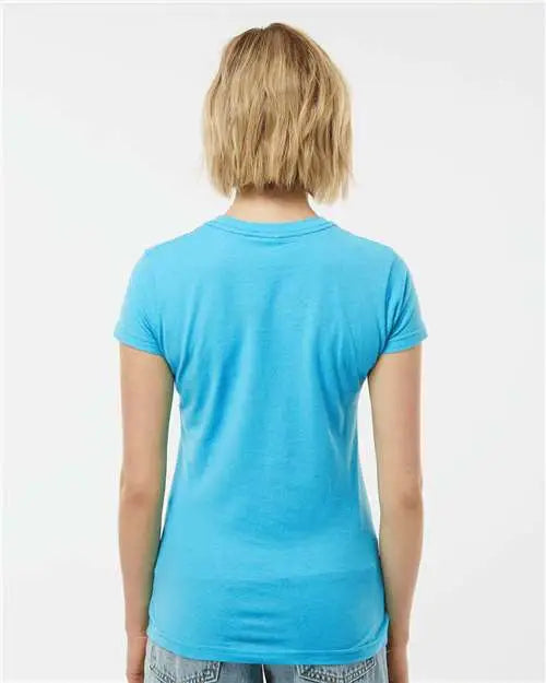 Tultex 213m Women’s Fine Jersey Slim Fit T-shirt - 213 - Aqua