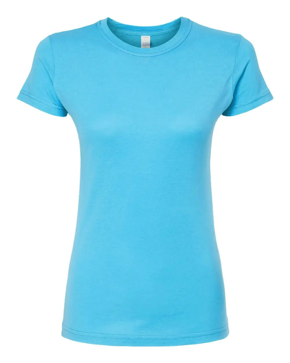 Tultex 213m Women’s Fine Jersey Slim Fit T-shirt - 213 - Aqua - Ladies Xs