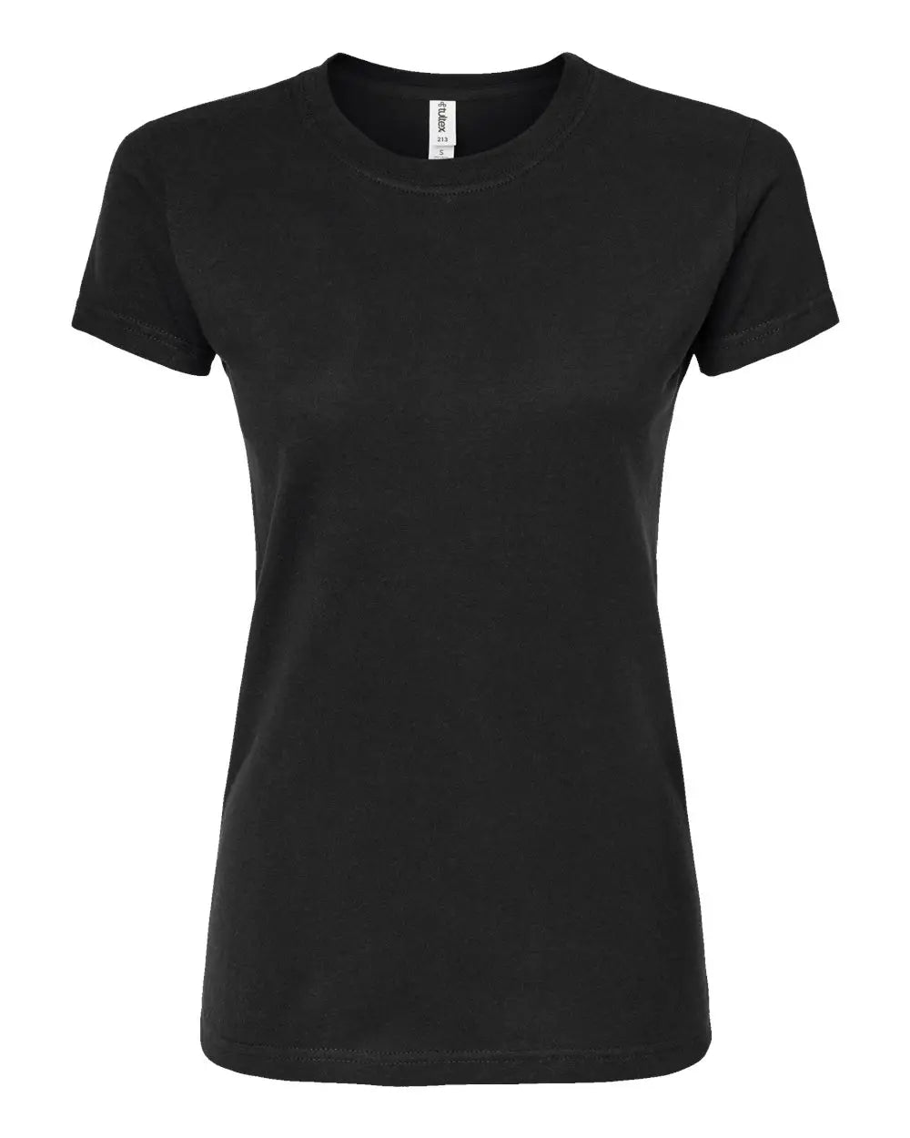 Tultex 213m Women’s Fine Jersey Slim Fit T-shirt - 213 - Black - Ladies Xs