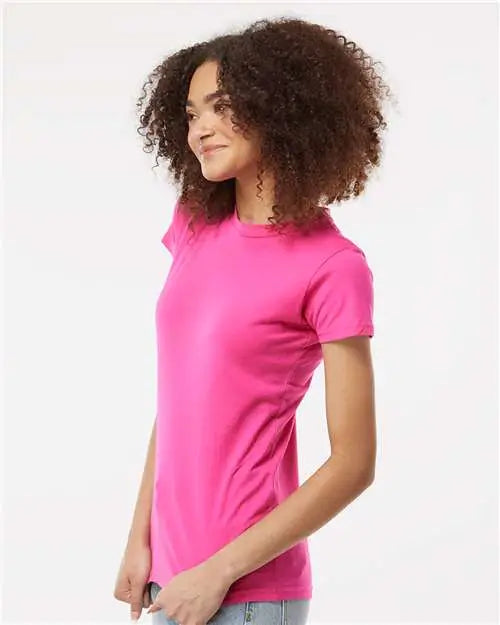 Tultex 213m Women’s Fine Jersey Slim Fit T-shirt - 213 - Fuchsia