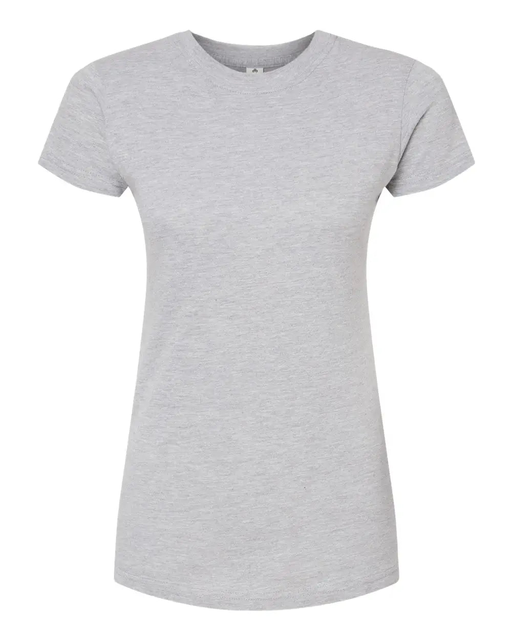 Tultex 213m Women’s Fine Jersey Slim Fit T-shirt - 213 - Heather Gray - Ladies Xs