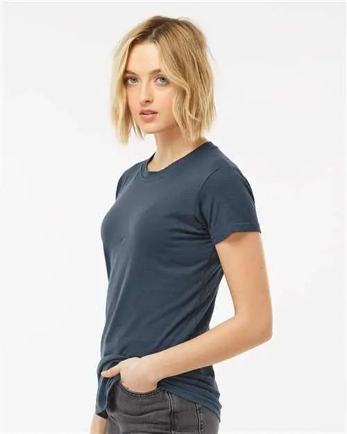 Tultex 213m Women’s Fine Jersey Slim Fit T-shirt - 213 - Indigo