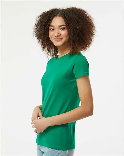 Tultex 213m Women’s Fine Jersey Slim Fit T-shirt - 213 - Kelly Green