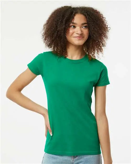 Tultex 213m Women’s Fine Jersey Slim Fit T-shirt - 213 - Kelly Green