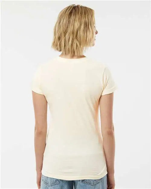 Tultex 213m Women’s Fine Jersey Slim Fit T-shirt - 213 - Natural