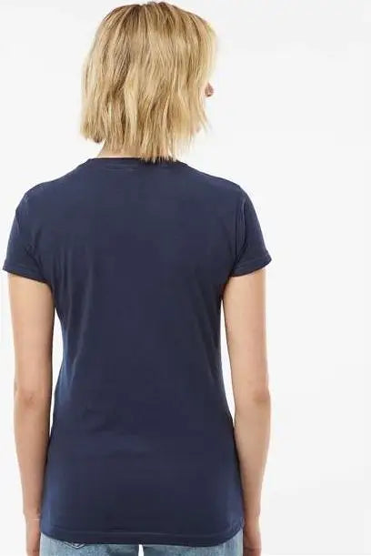 Tultex 213m Women’s Fine Jersey Slim Fit T-shirt - 213 - Navy